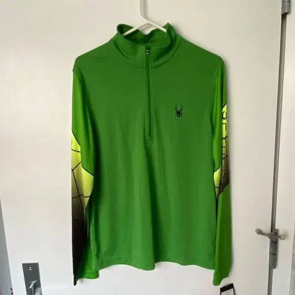 Spyder Men’s Webstrong fast dry long sleeve base layer shirt - Picture 1 of 10